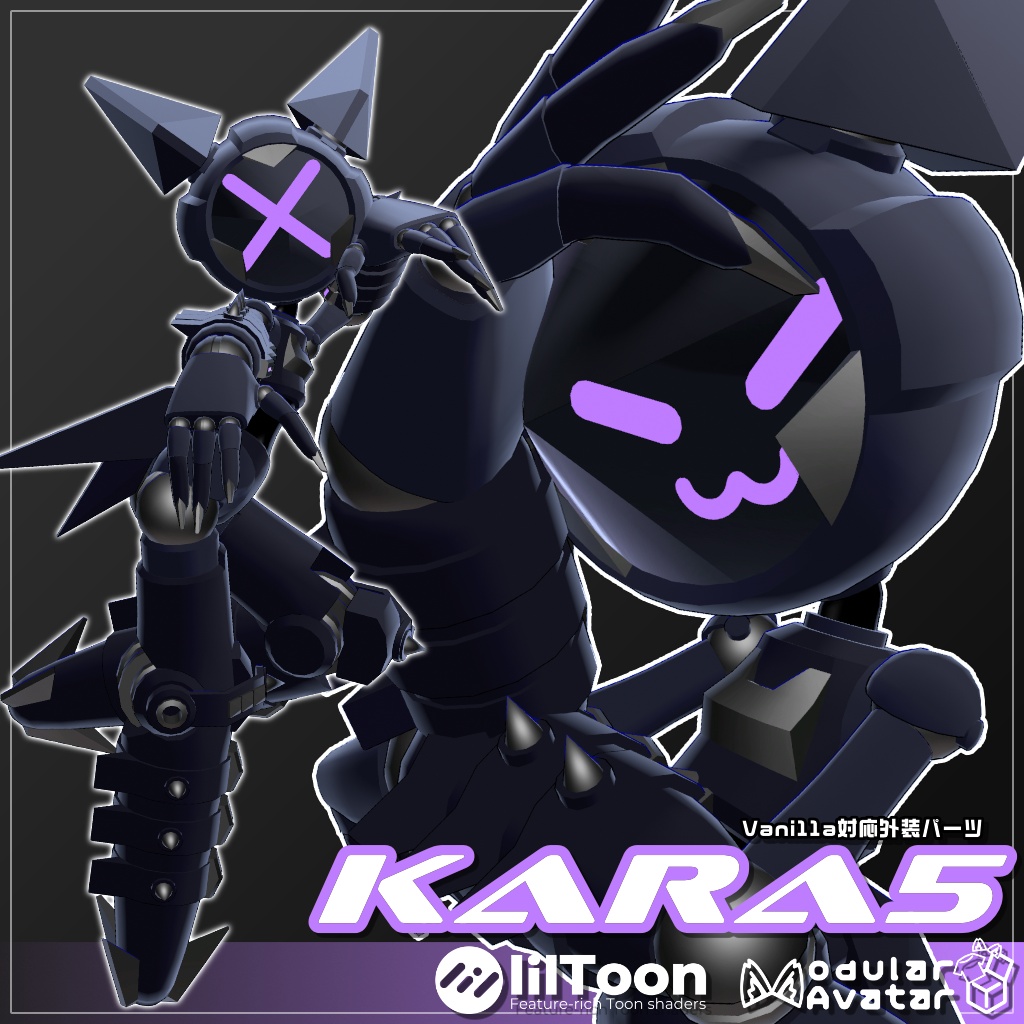 【オリジナル3Dモデル】Kara5【VRChat想定】