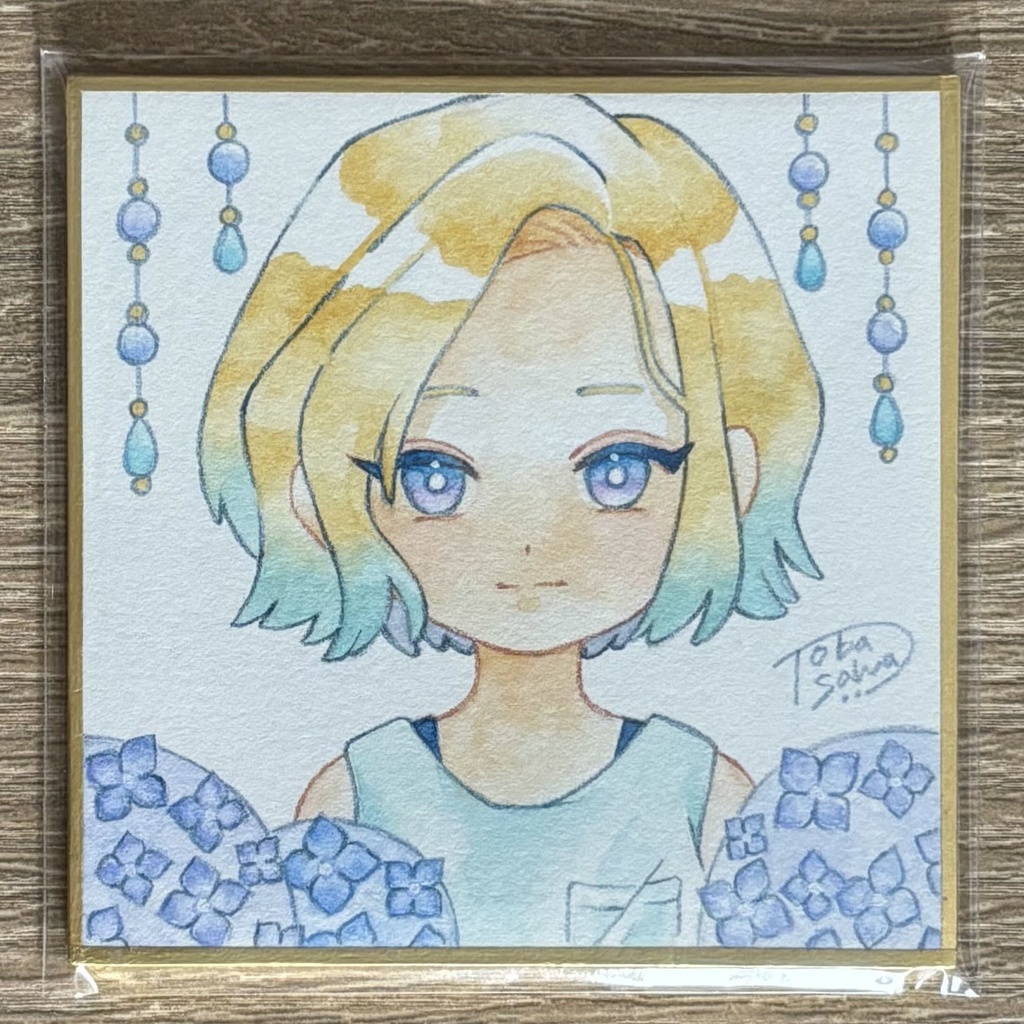 【豆色紙】花の子(寒色)【2025/08】