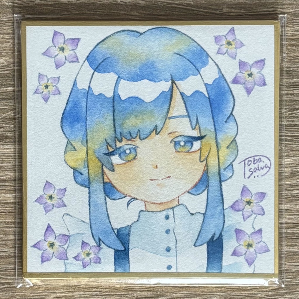 【豆色紙】花の子(寒色)【2025/08】