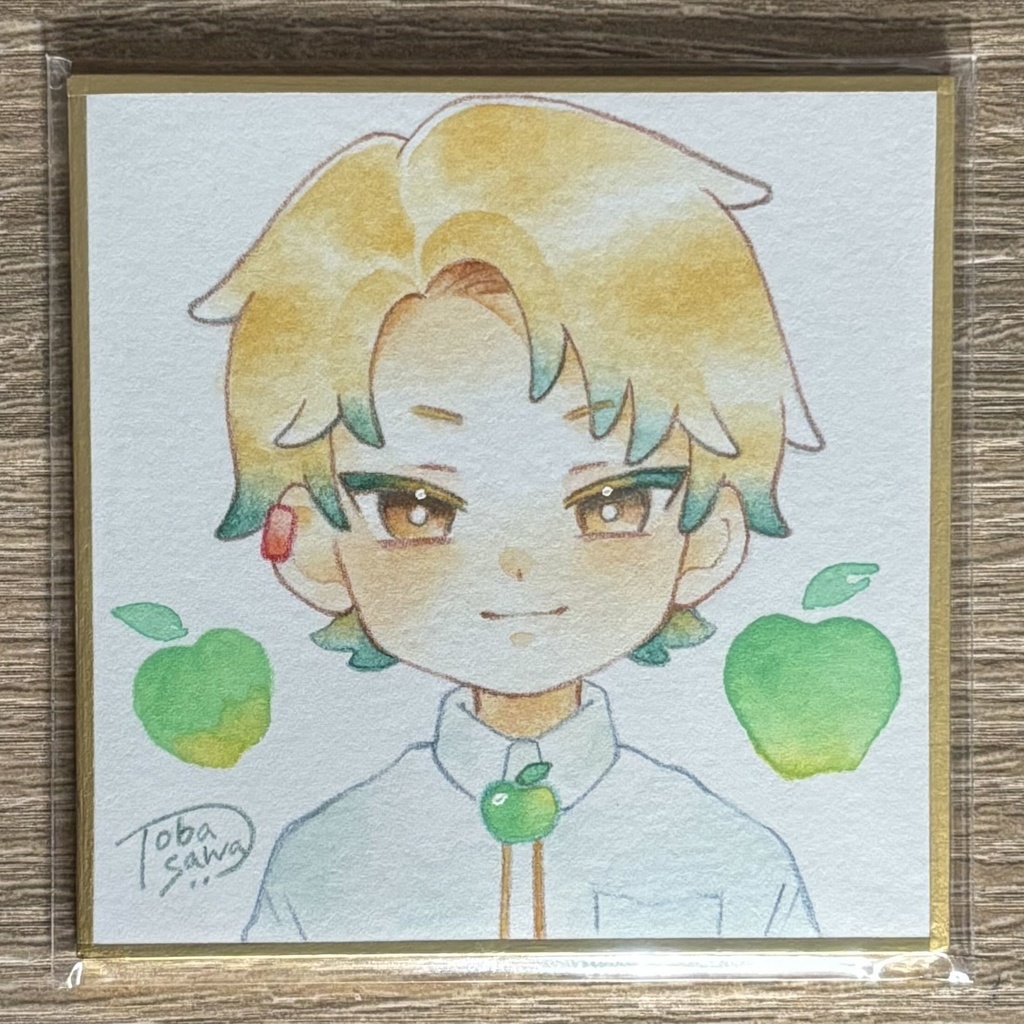 【豆色紙】果物の子(バラ科)【2025/08】