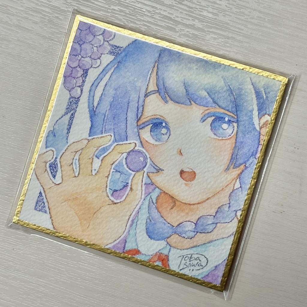 【豆色紙/原画】秋の子(全5種)【2025/10】