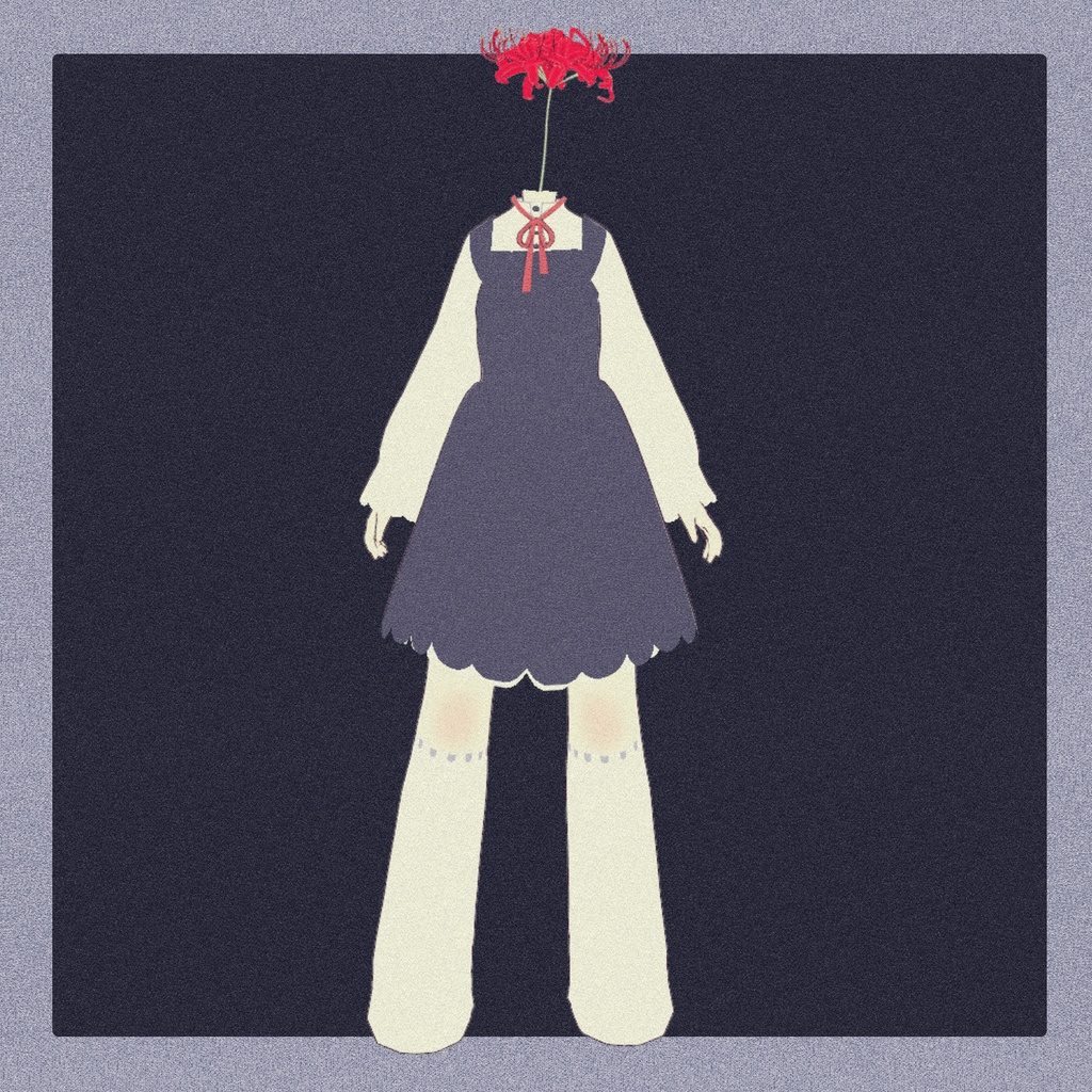 【オリジナル3Dモデル】曼殊沙華(彼岸花)の女の子