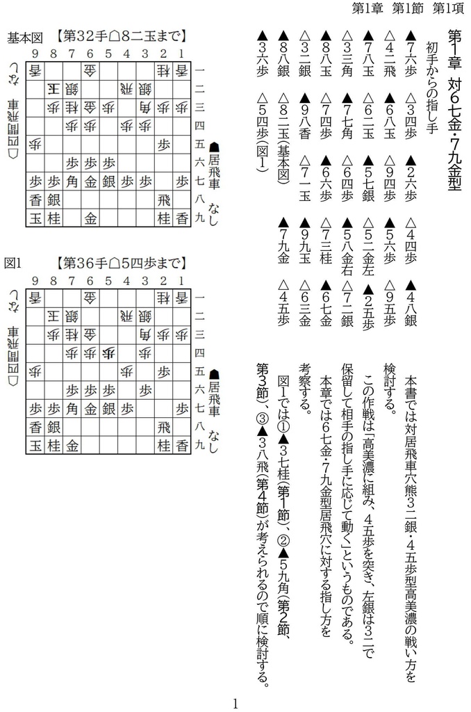 四間飛車特論 対居飛車穴熊 高美濃-3二銀・4五歩型Vol.1~2 廉価版