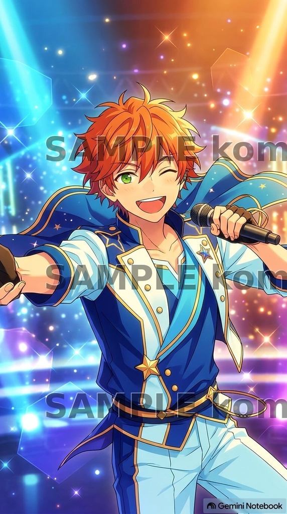 【スマホ壁紙】あんさんぶるスターズ！ 明星スバル風 高画質イラスト素材