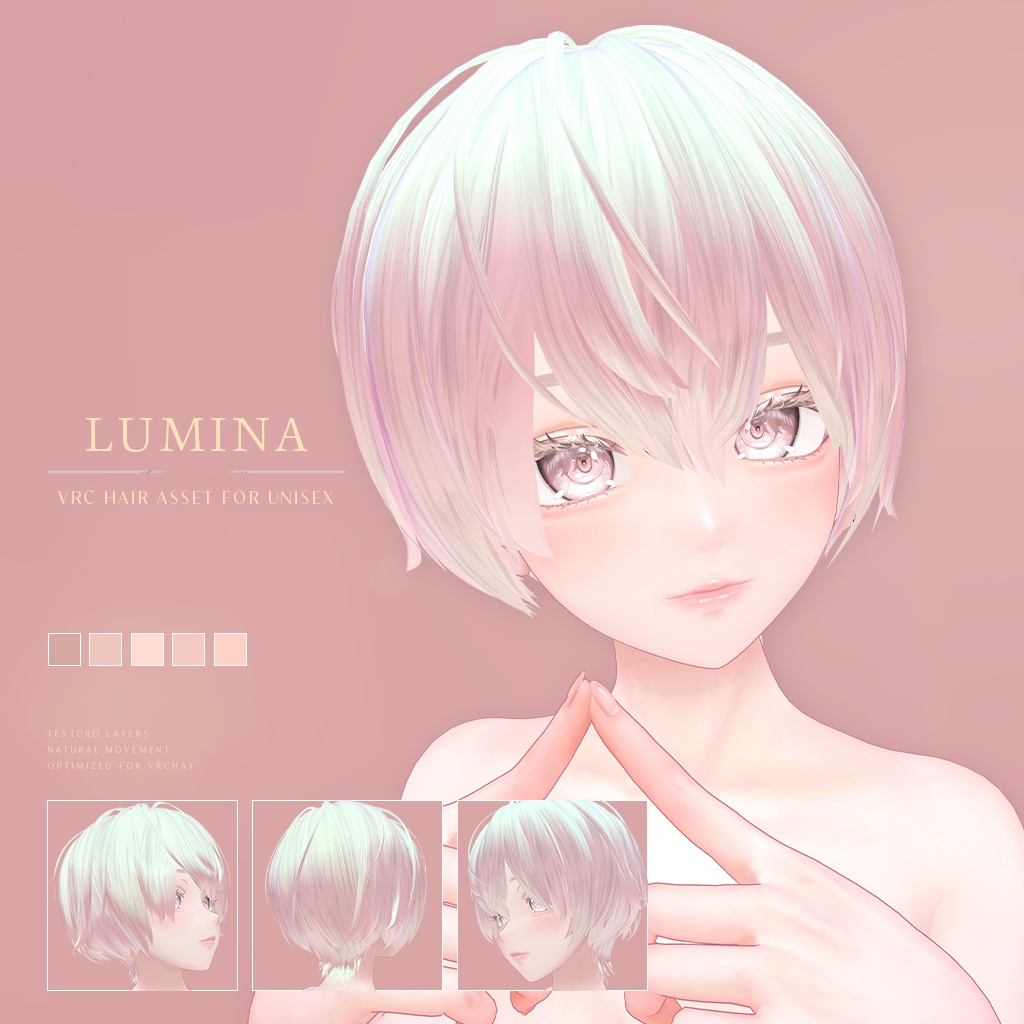 UH-001|UNI SHORT BOB HAIR