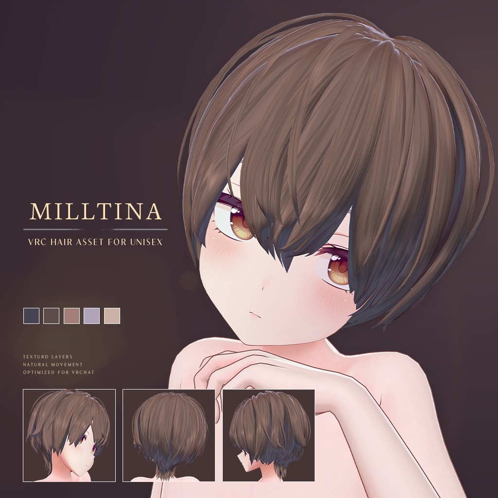 UH-001|UNI SHORT BOB HAIR