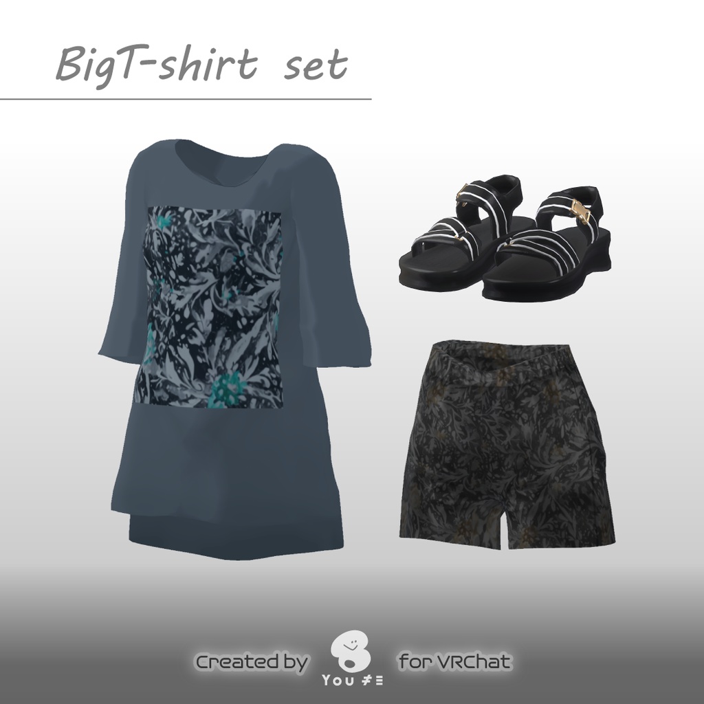 BigT-shirt set［VRChat想定・Setsu専用］