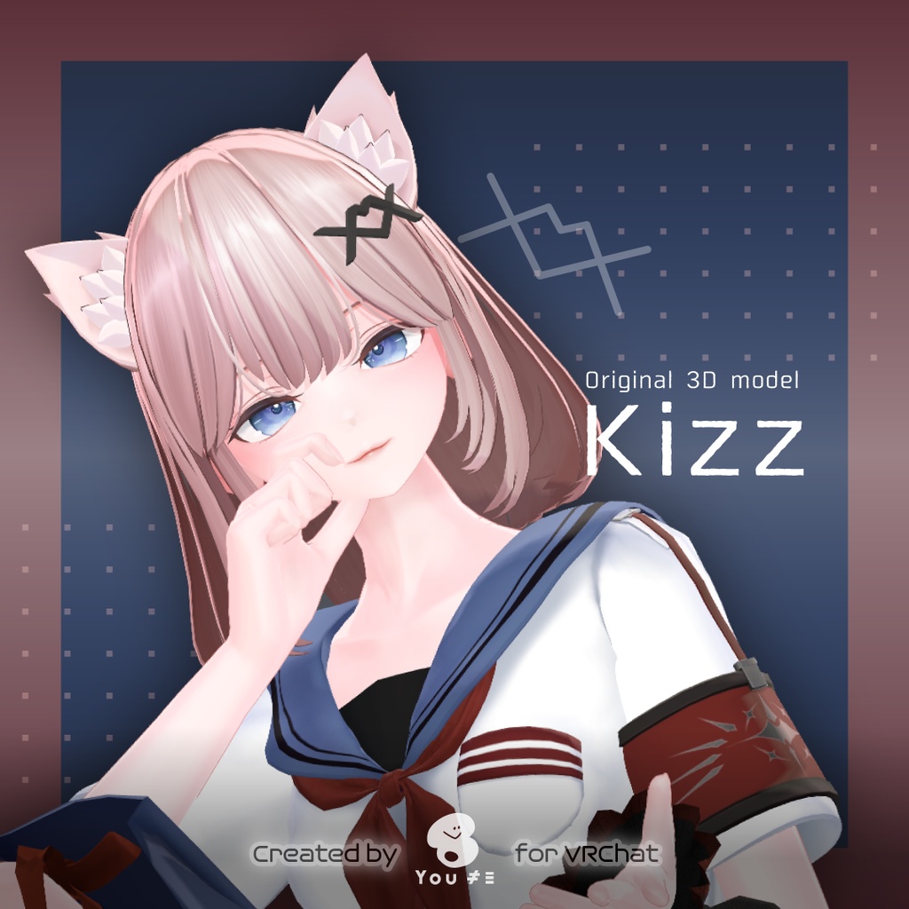 オリジナル3Dモデル「Kizz -キズ- 」