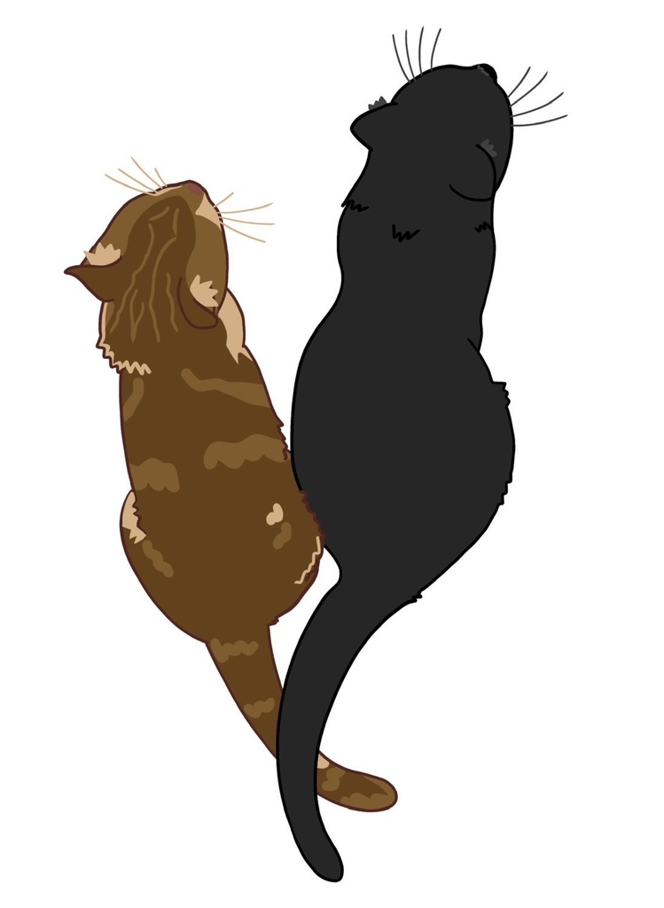 にゃんず🐈⬛🐈アクリルキーホルダー