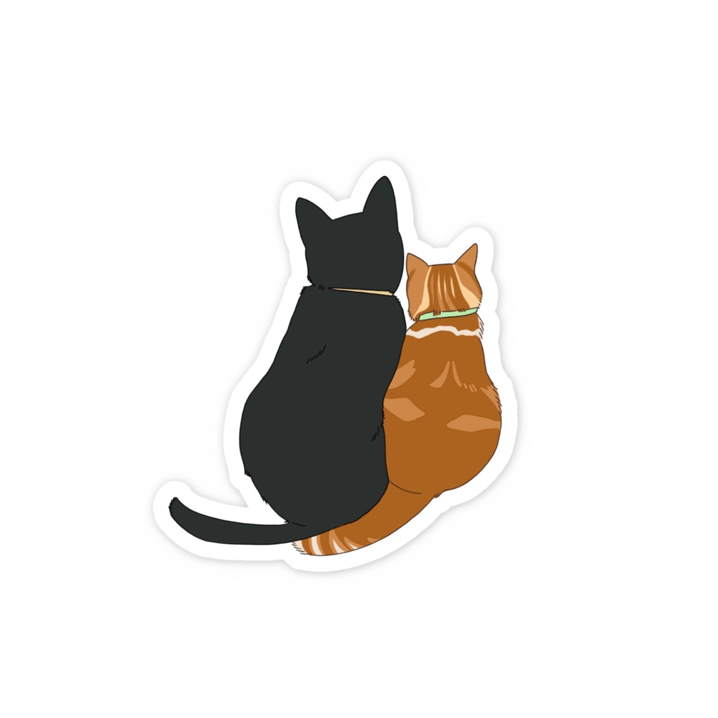 ジジ&ニア仲良しステッカー