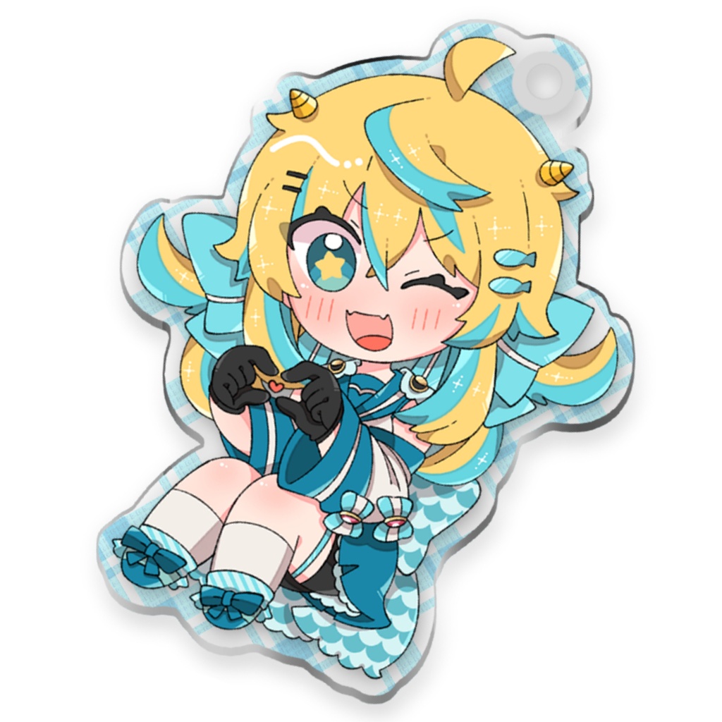 さなかさかなアクリルキーホルダー