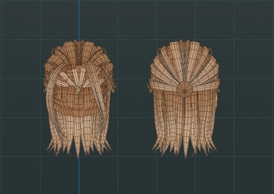 Half-Up Hair - VRChat Hair Asset