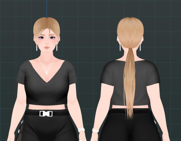 Low Pony - VRChat Hair Asset