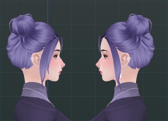 Space Buns - VRChat Hair Asset