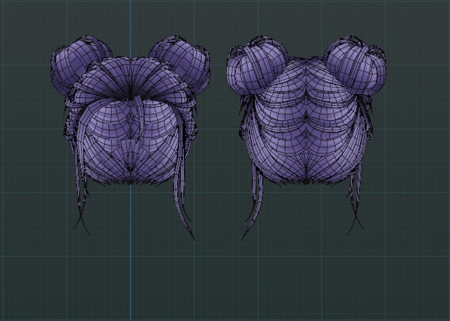 Space Buns - VRChat Hair Asset