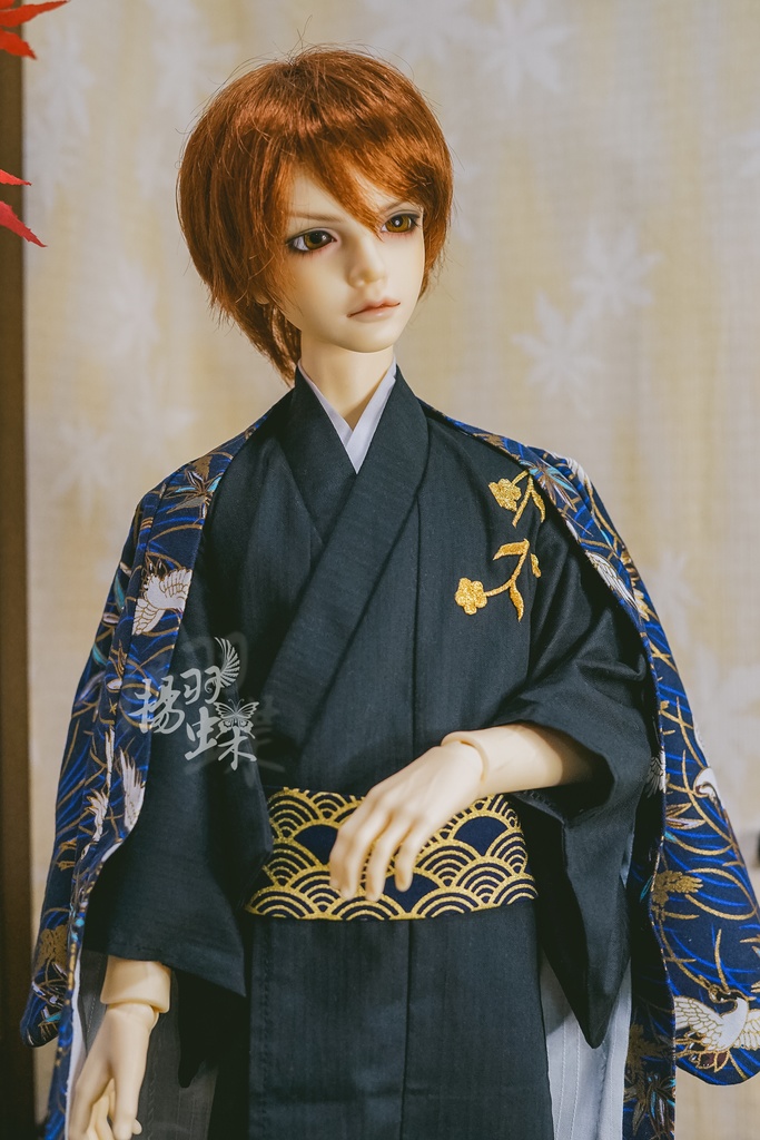 SDGrB 着物+羽織セット 鶴に梅