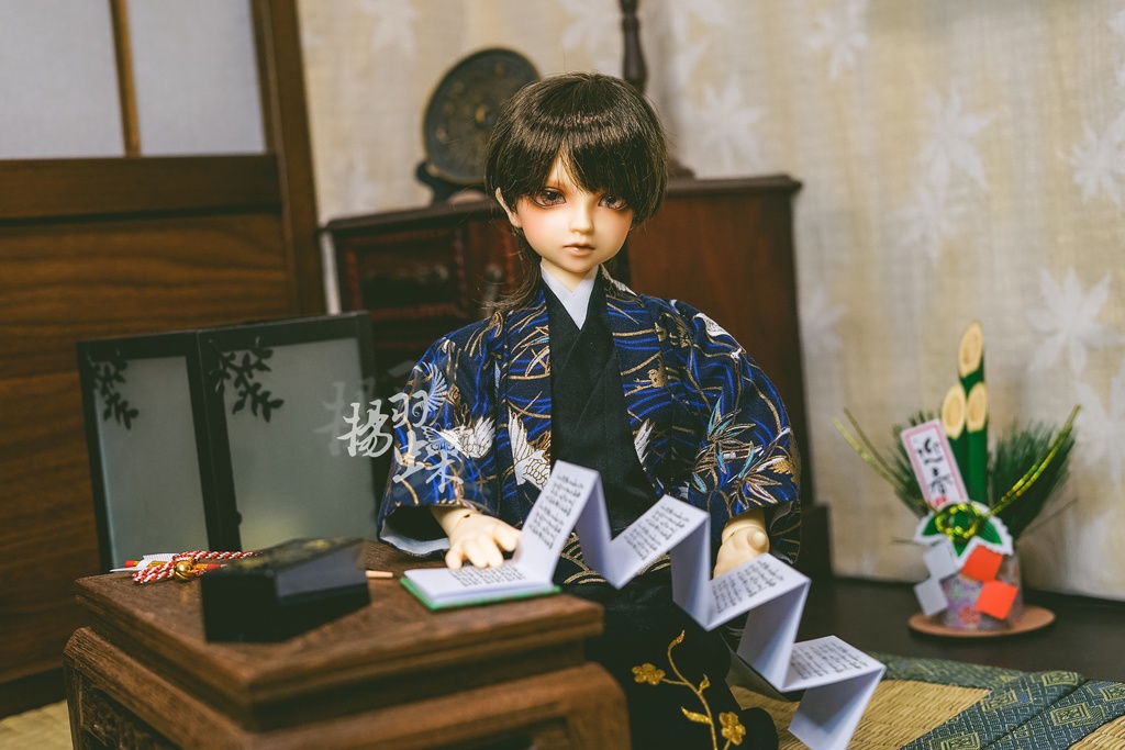 SDGrB 着物+羽織セット 鶴に梅