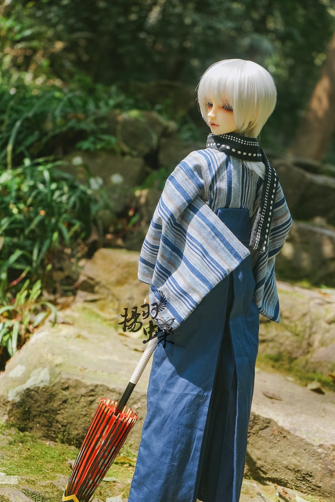 SDM/MSD少年 着物+袴セット 大正ロマン書生風