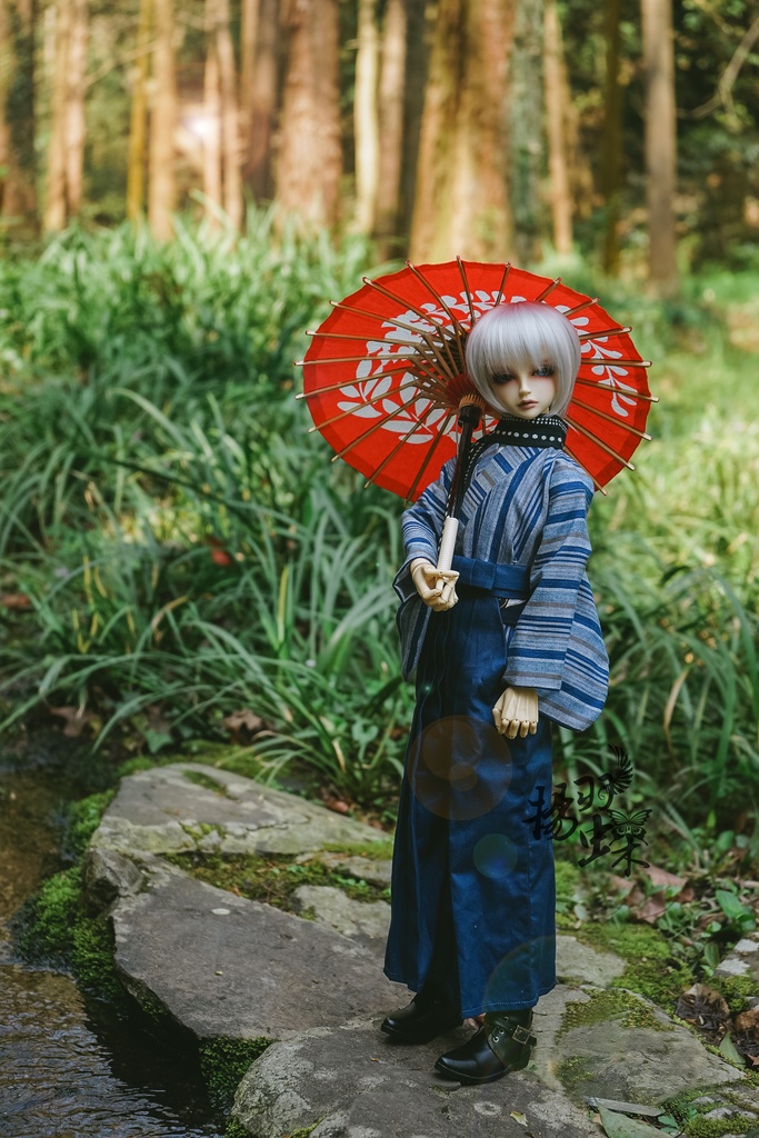 SDM/MSD少年 着物+袴セット 大正ロマン書生風