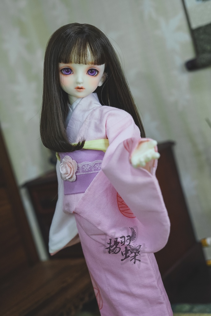 MSD 着物 よそかぜに舞う葉