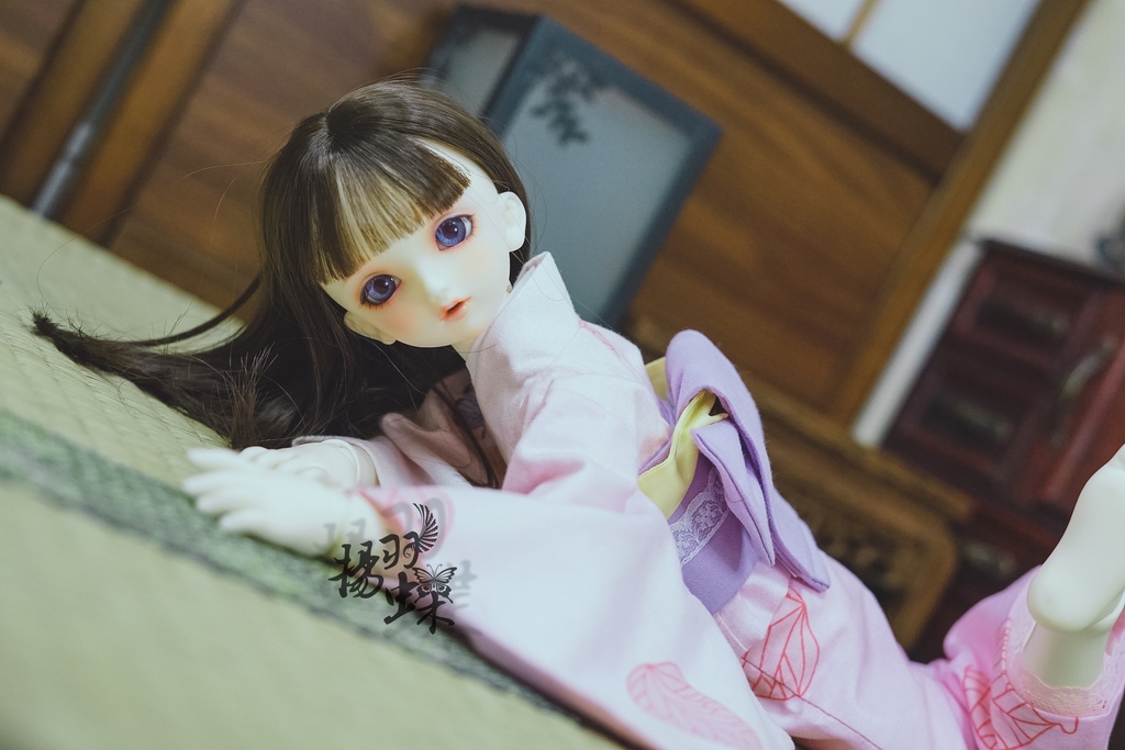 MSD 着物 よそかぜに舞う葉