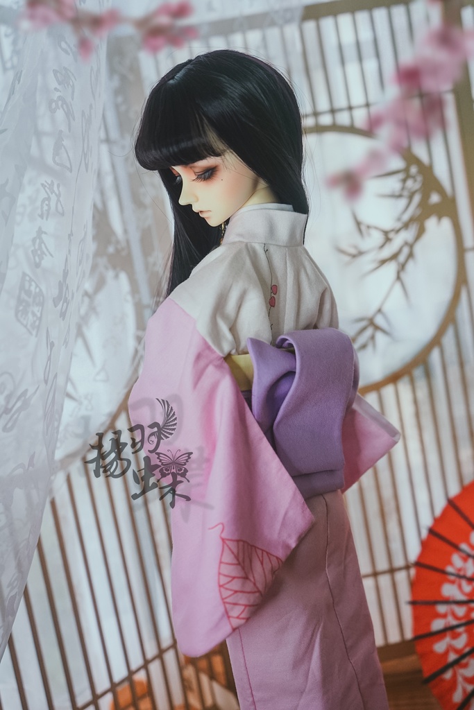 MSD 着物 よそかぜに舞う葉