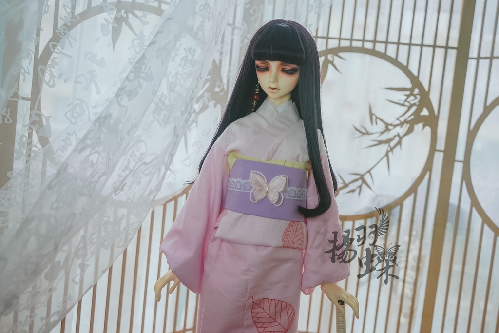 MSD 着物 よそかぜに舞う葉