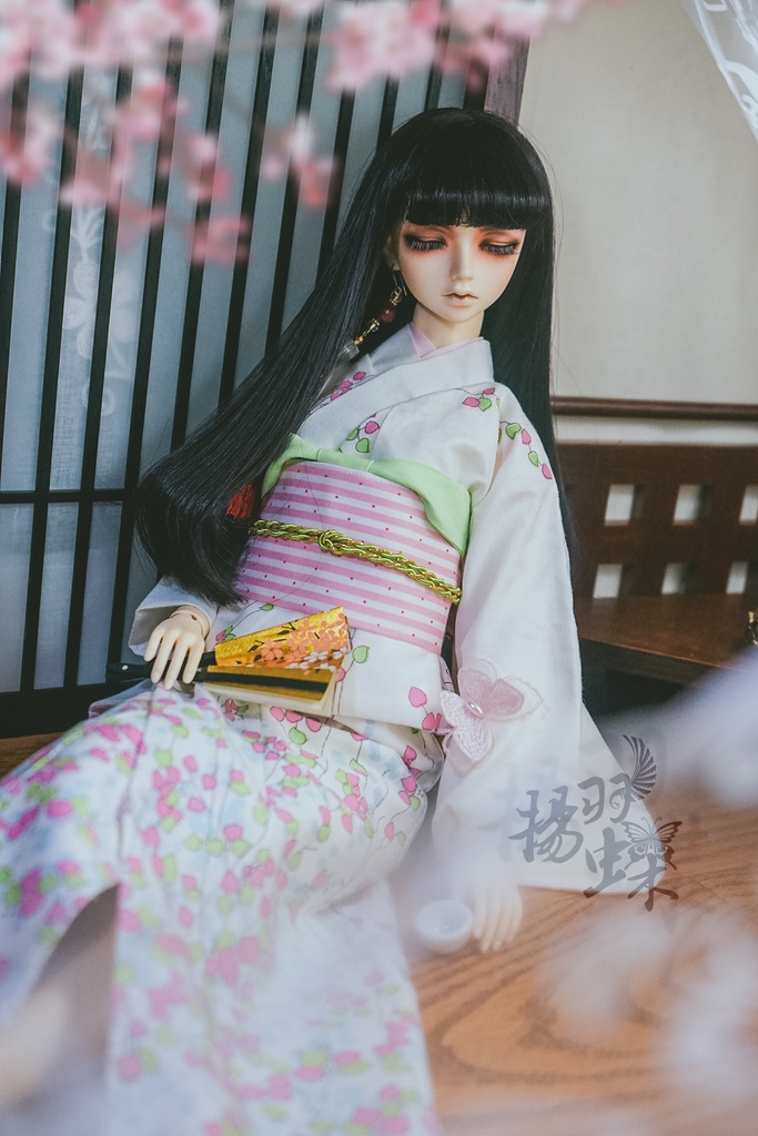 【売切・展示】DD/SD13少女 着物 若葉と蝶