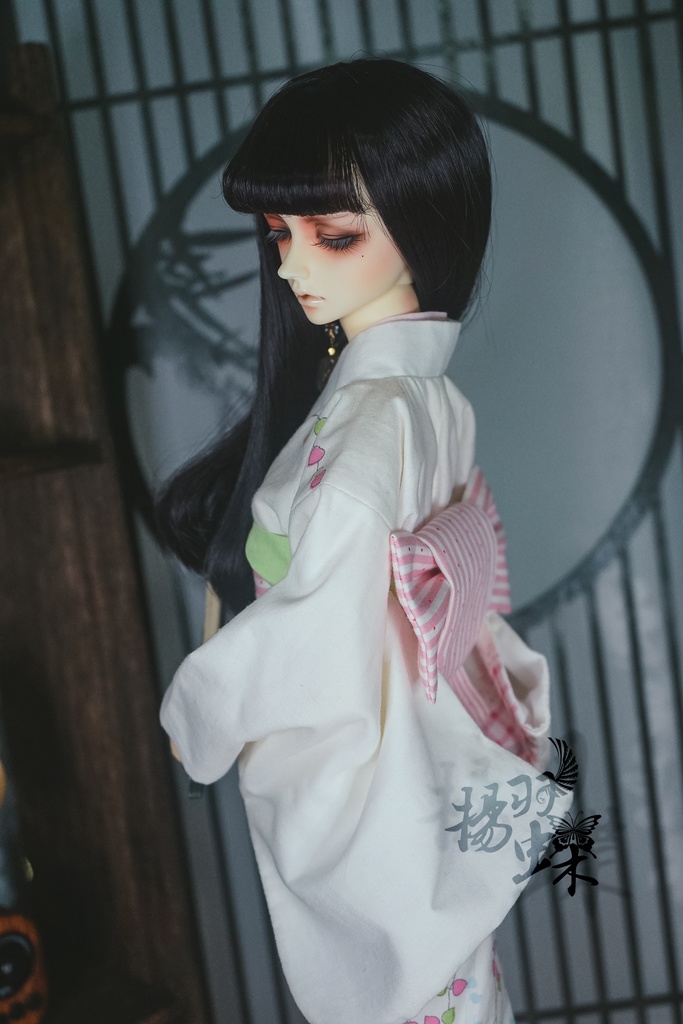 【売切・展示】DD/SD13少女 着物 若葉と蝶