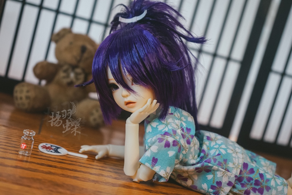 幼SD 甚平 水色桜