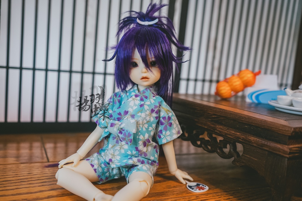 幼SD 甚平 水色桜