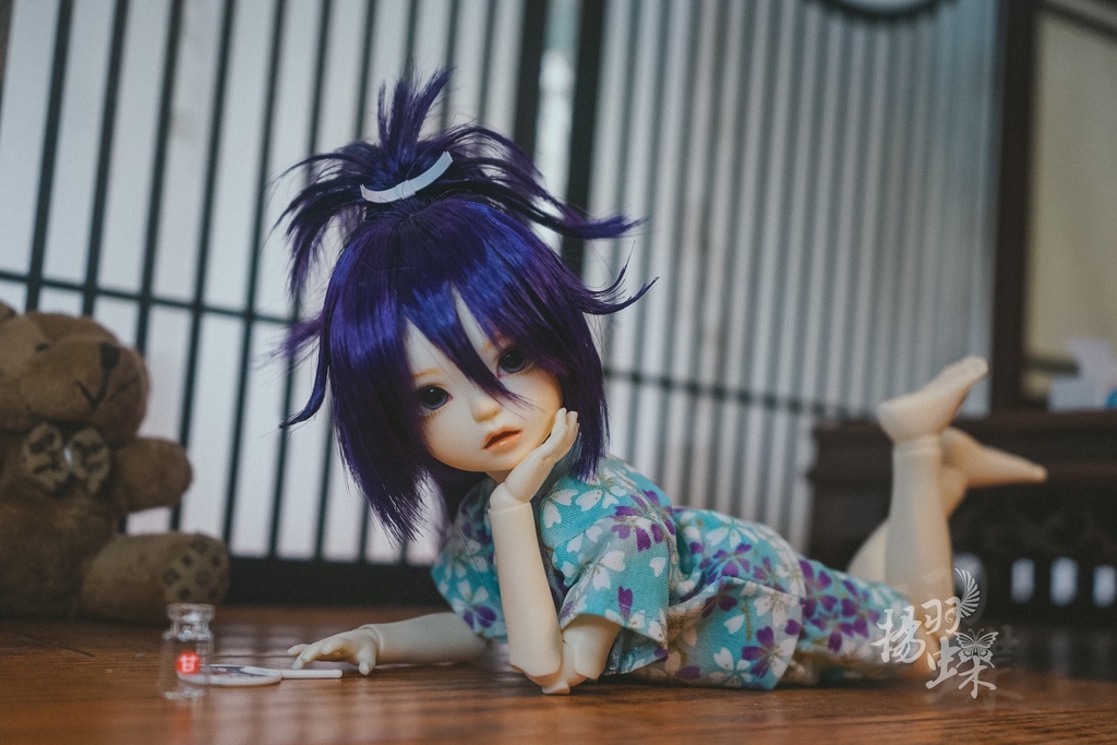 幼SD 甚平 水色桜