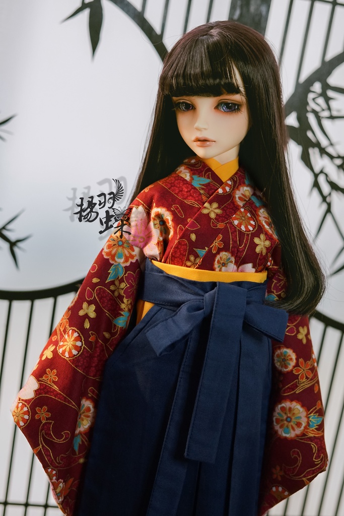 【完売・展示】SD13/DD 着物+袴セット 手鞠桜