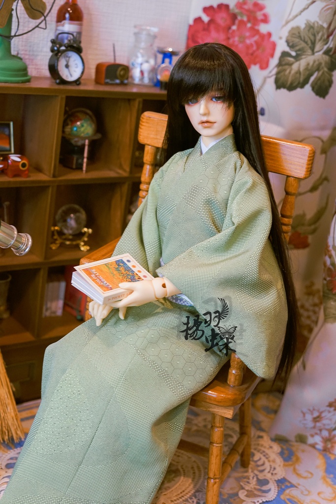 SD13/SDGrB 正絹着物 鮫小紋