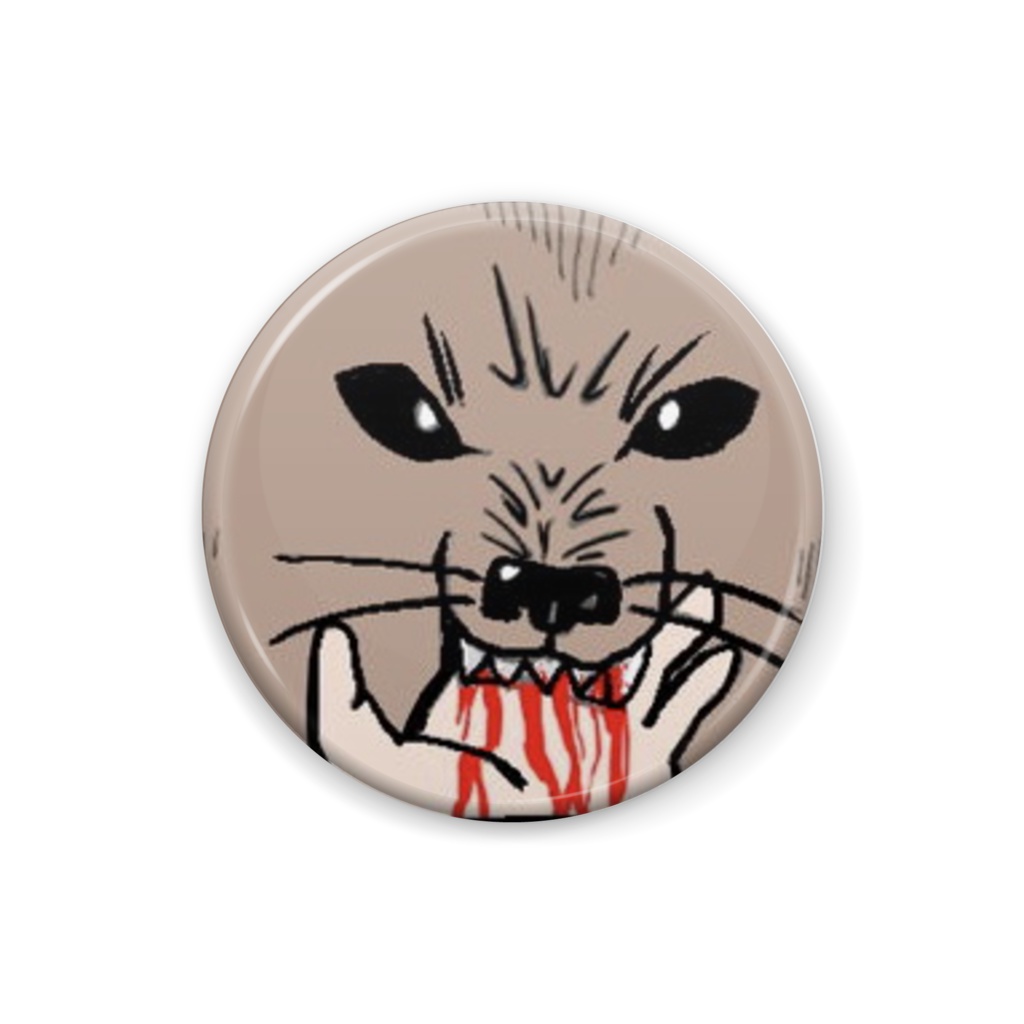 犬に嫌われてる人缶バッチ