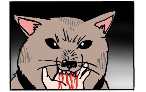 犬に嫌われてる人缶バッチ