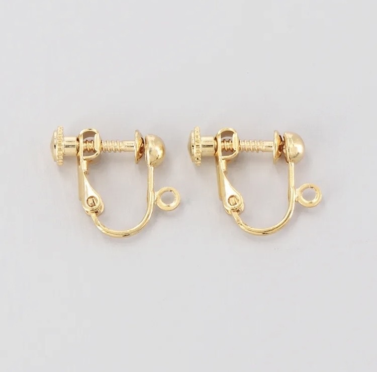 レッド×ターコイズのタッセルピアス・イヤリング