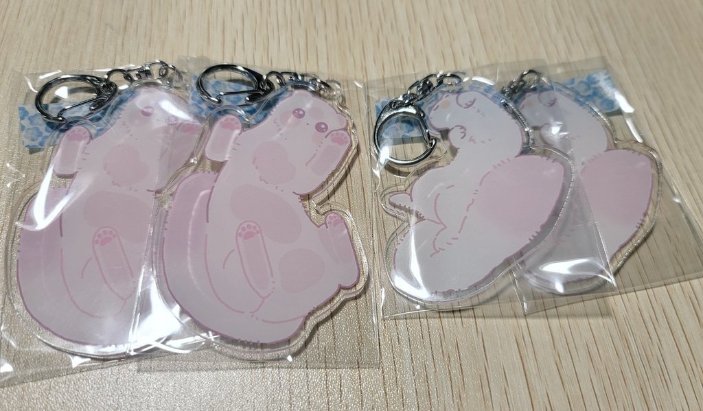 トパアクリル B品(すや・ぺた・あぶなげ&発掘されたイラスト干し肉)