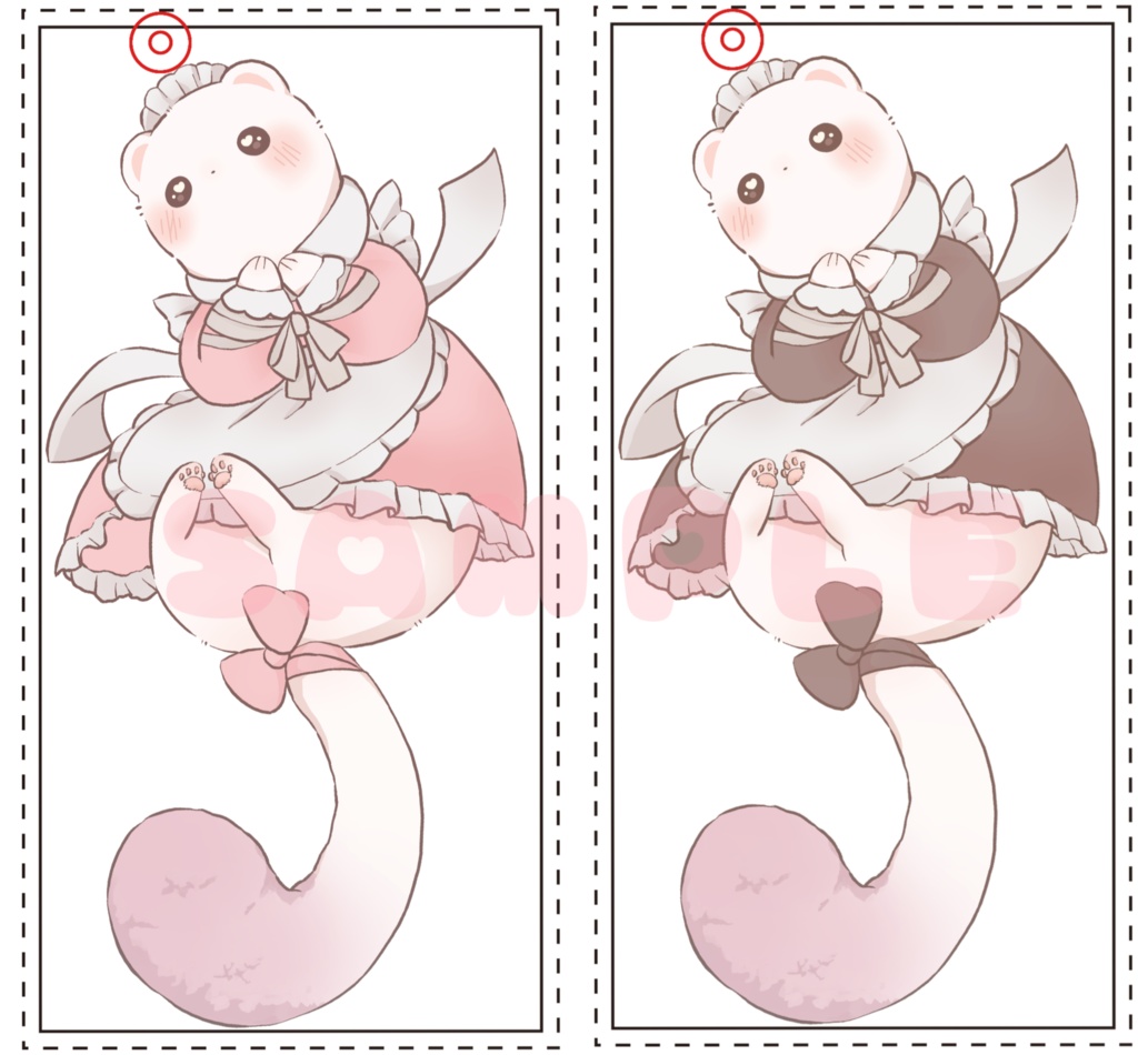 メイドトパのバレンタインアクキー
