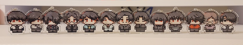 【非公式グッズ】ぶあつい!参列者&本土の人々アクリルキーホルダー