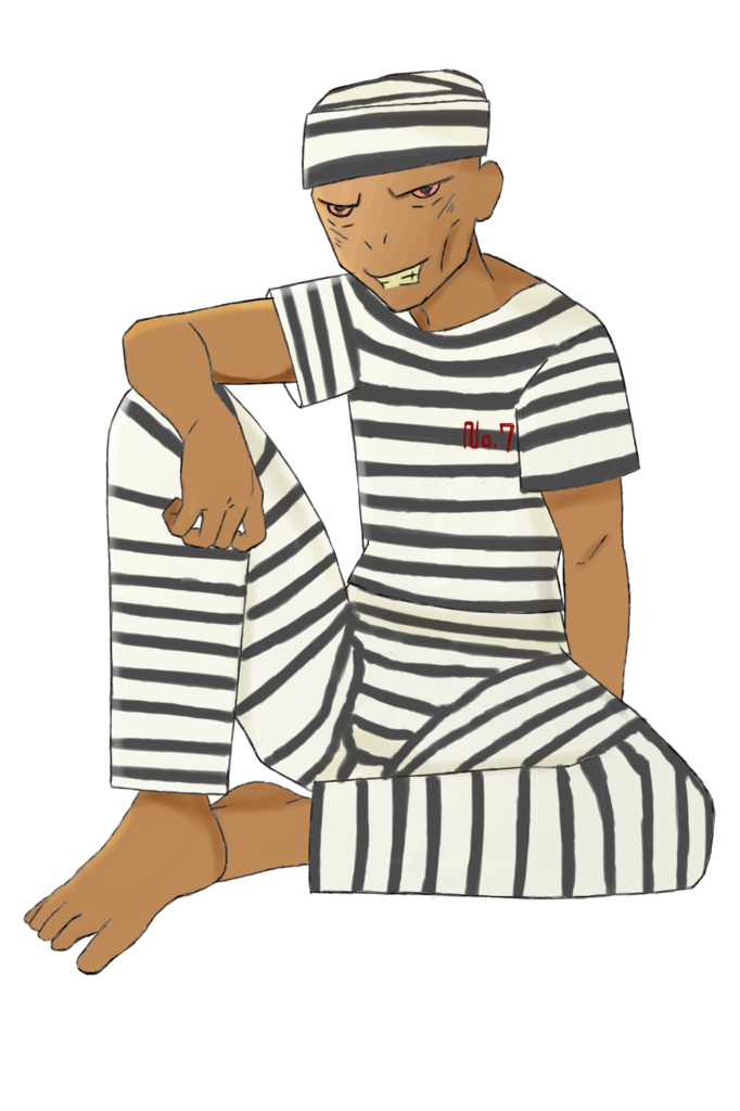 【無料】囚人風の男立ち絵