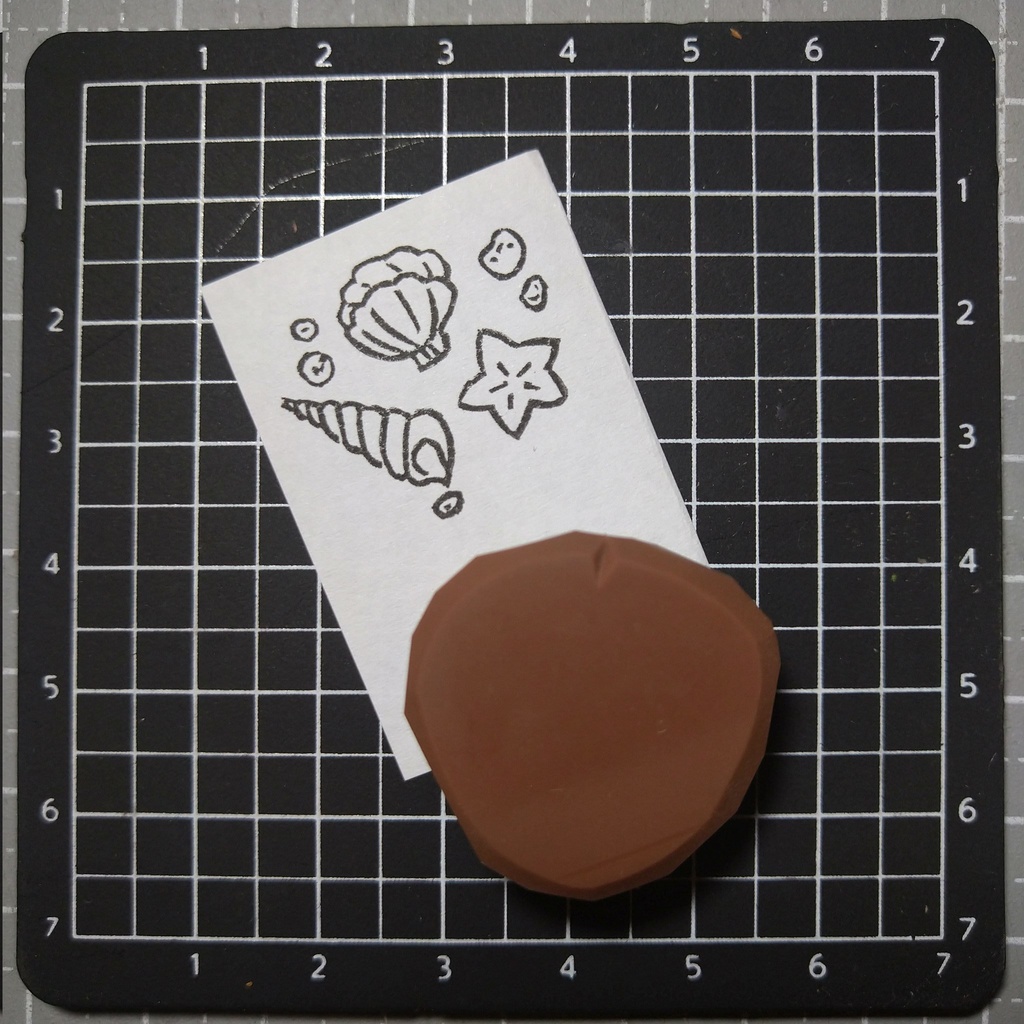貝殻のはんこ