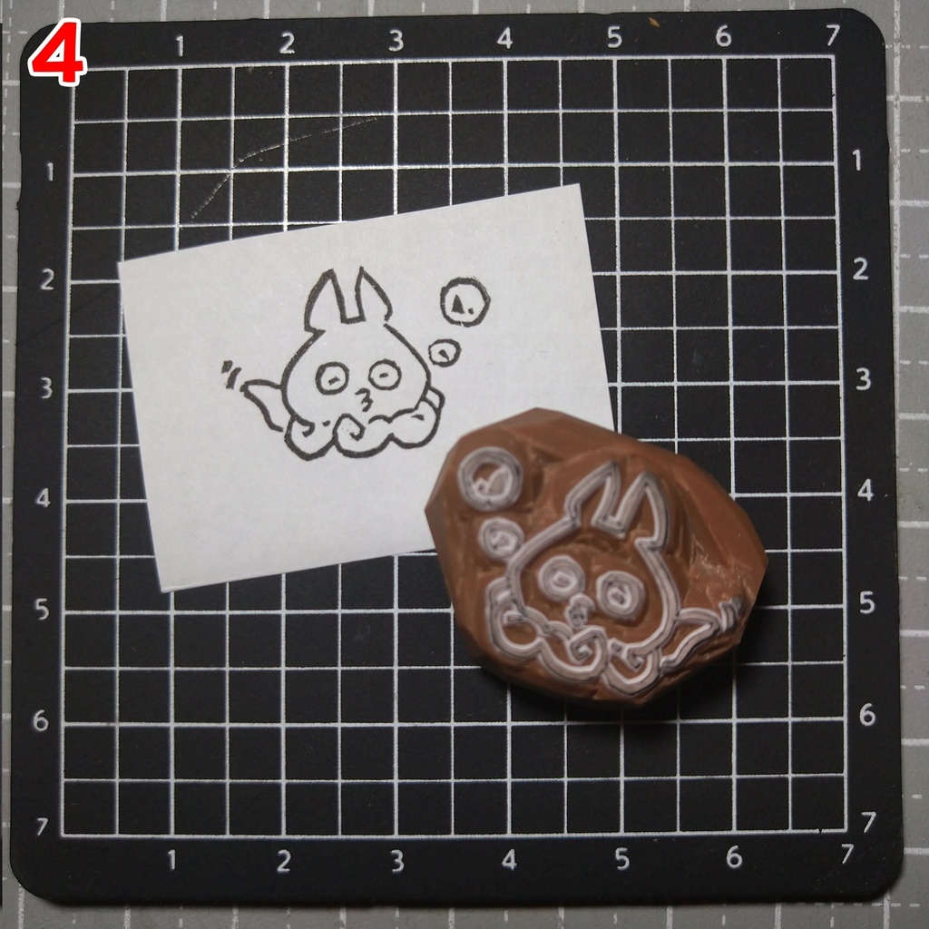 消しゴムはんこ 夏・海の生き物