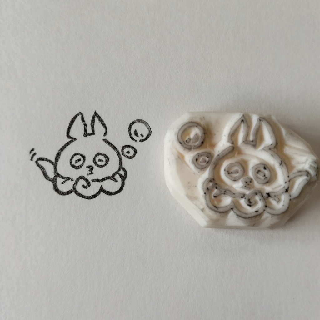 消しゴムはんこ 夏・海の生き物