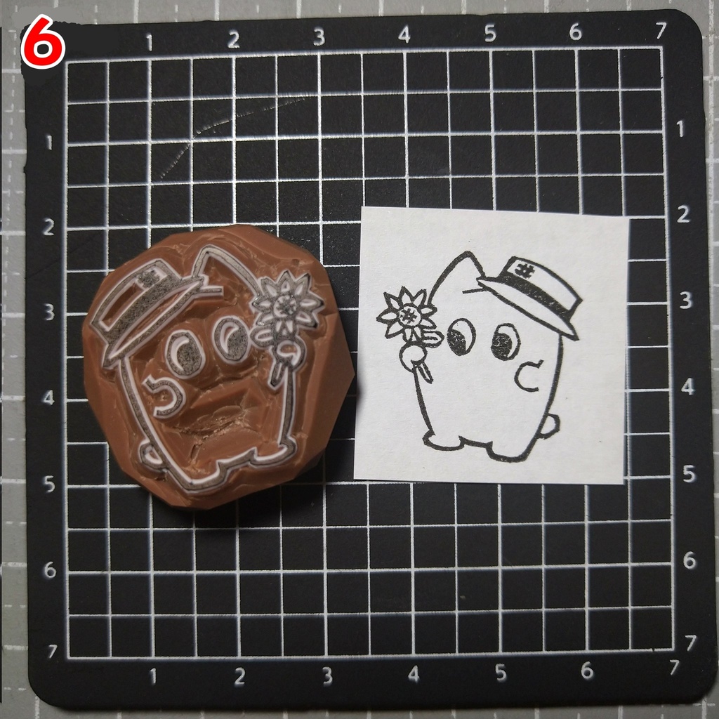 消しゴムはんこ 夏・海の生き物