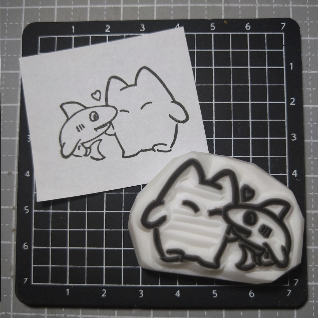 徒歩ねことフープくん ふたりは仲良し