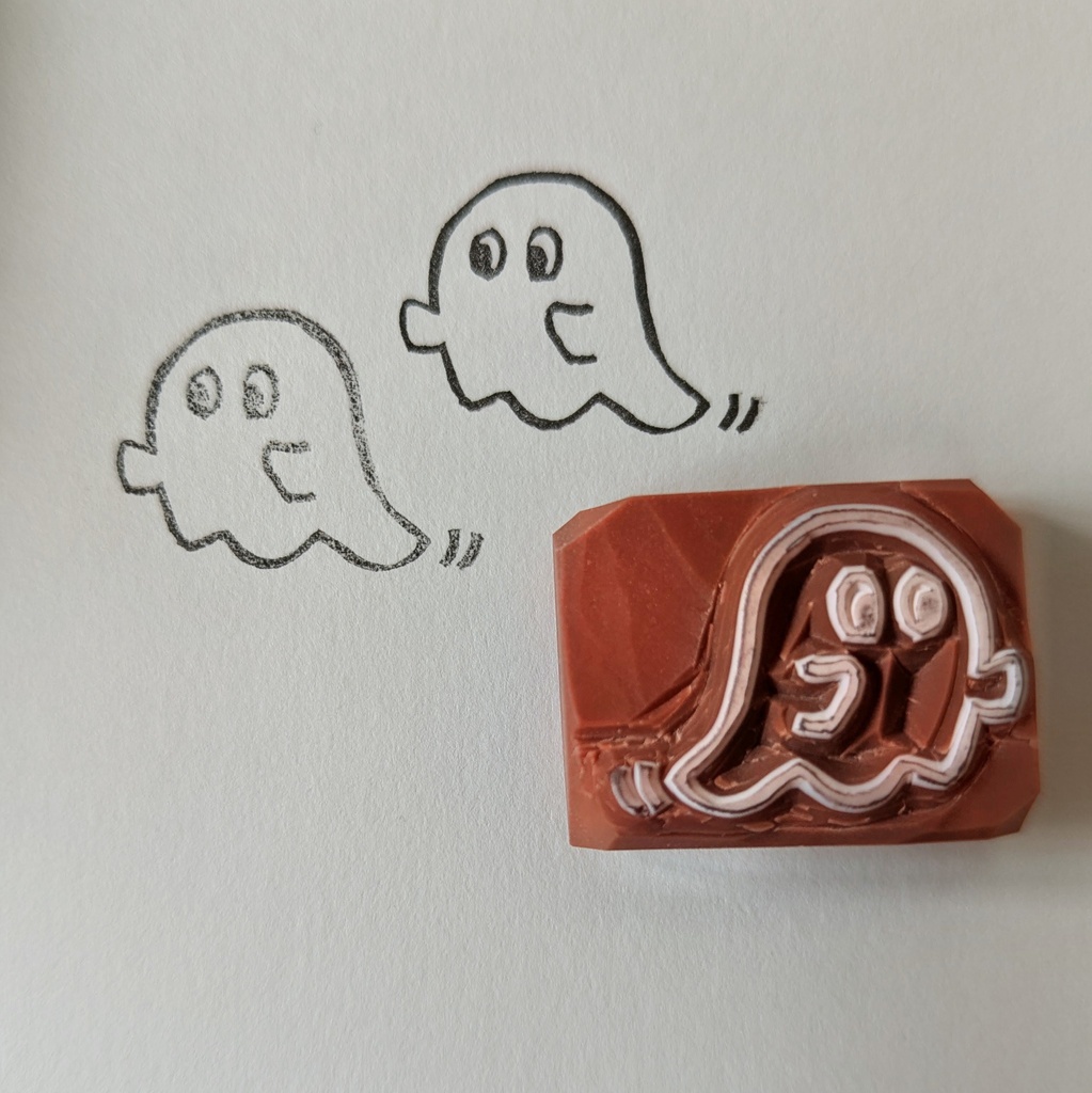 ハロウィン 消しゴムはんこ