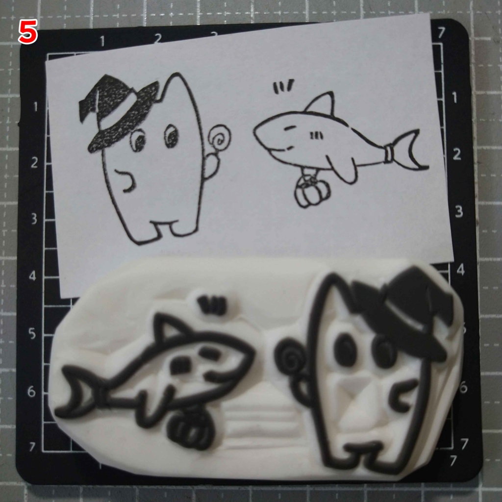 ハロウィン 消しゴムはんこ