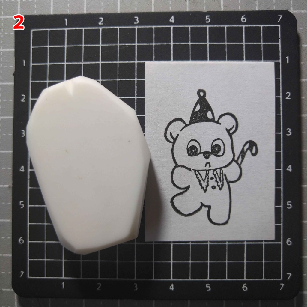 消しゴムはんこ 森の動物 くま・ねずみ・うさぎ・りす