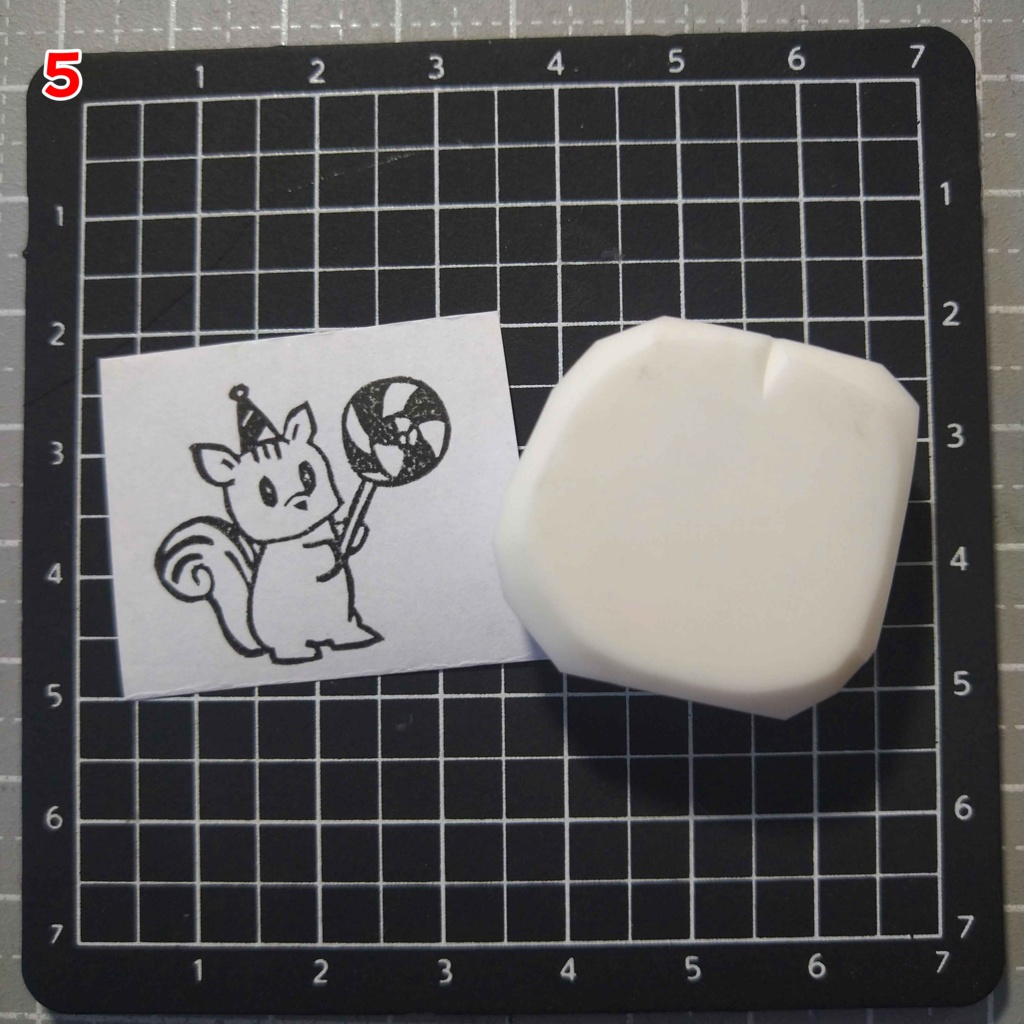 消しゴムはんこ 森の動物 くま・ねずみ・うさぎ・りす